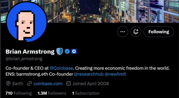 Brian Armstrong — Coinbase co-founder and CEO, and founder of ResearchHub and NewLimit.